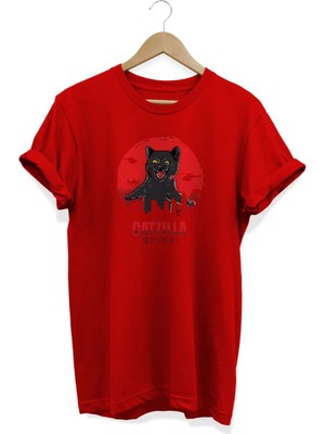 Catzilla Baskılı T-Shirt