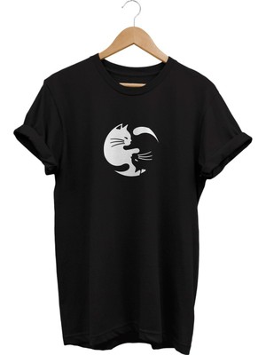 Kedi Baskılı T-Shirt
