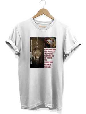 Time Baskılı T-Shirt