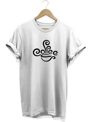 Kahve Baskılı T-Shirt