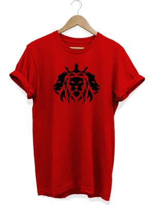 Aslan Kral Baskılı T-Shirt
