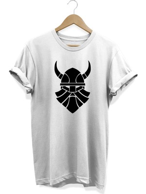 Viking Baskılı T-Shirt