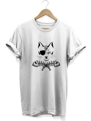 Kedi Baskılı T-Shirt