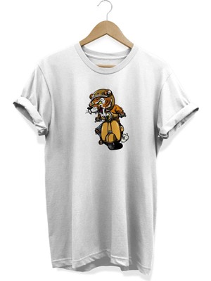 Kaplan Baskılı T-Shirt