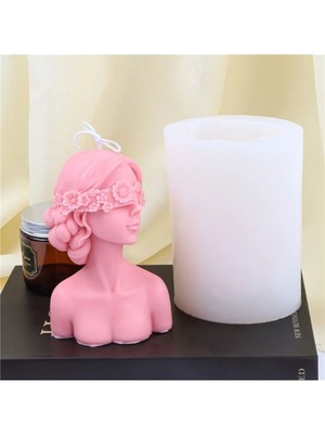 Çiçek Maskeli Kız Silikon Kalibi