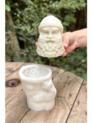 Noel Baba 3D Tekli Mum Kalıbı ( Silikon ) 1 Adet