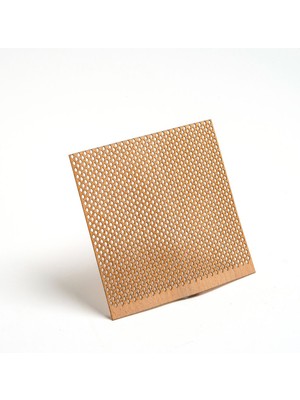 Delikli Model ( Baklava ) Ahşap Mum Fitili ve Yapışkanlı Fitil Sehpası 75 Adet ( 75MM x 100MM x 0,5