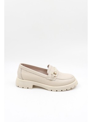 Venüs Kadın Hakiki Deri Günlük Sandalet VN454259Y Bej