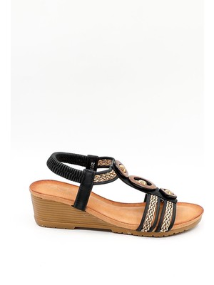 Guja Günlük Kadın Sandalet  GJ1454 cl Siyah