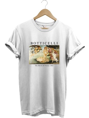 Bottıcellı Venüs Baskılı %100 Pamuk Regular Fit T-Shirt