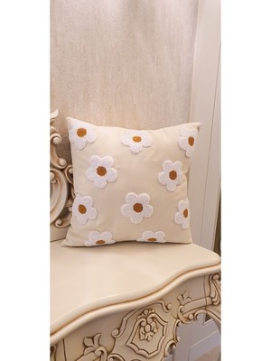 Papatyalı Kırlent Kılıfı 4121