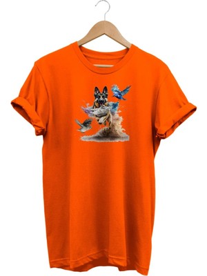 Widi Kurt Köpeği Baskılı T-Shirt