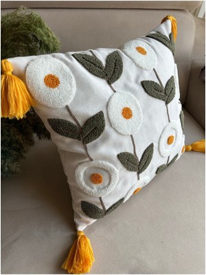 Bmyhome Punch Işlemeli Kırlent Kılıfı