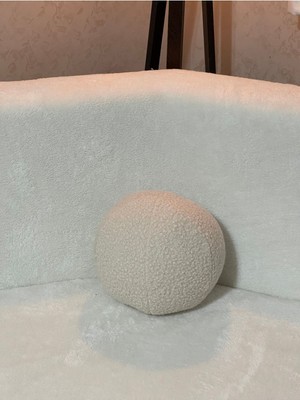 Top Yastık Krem Teddy