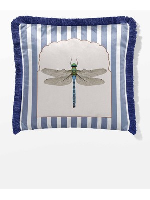 Saçaklı Kırlent Kılıfı Çift Taraflı 43*43 cm - Yusufçuk