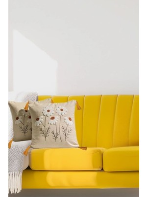 Punch Nakışlı 2 Adet Kırlent Kılıfı