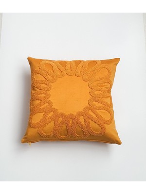 Kırlent Kılıfı Kadife Güneş Desenli Bohem