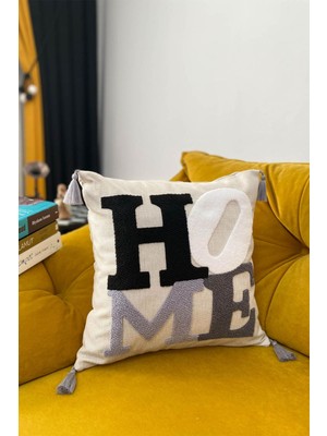 Punch Nakışlı 1 Adet Kırlent Kılıfı