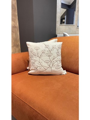 Bahar Esintisi Nakışlı Kırlent Kılıfı 1 Adet 43X43CM