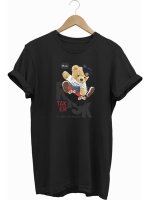 Risky Bear Baskılı Tshirt