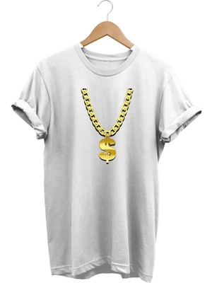 Hip Hop Dollar Baskılı Tshirt