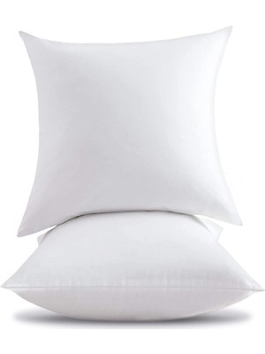 Premium 2li Set 43X43 Kırlent Iç Yastığı Saf Silikon Dolgulu 375GR Premium Quality Pillow
