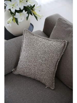 Teddy Toprak Kırlent Kılıfı