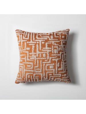 " Gilda " - Labirent Desenli Kırlent 45X45 (Iç Yastık Dahil)