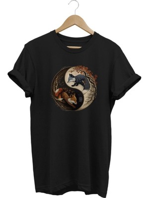 Tilki Baskılı T-Shirt