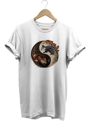 Tilki Baskılı T-Shirt