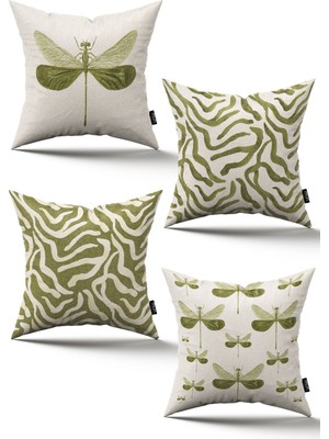 Dijital Baskılı , Babyface Kırlent Kılıfı, Çift Taraflı Gizli Fermuarlı. 4'lü Set