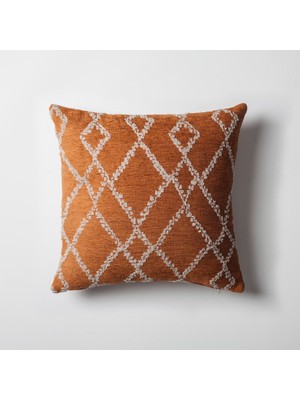 " Savoy " - Geometrik Baklava Desenli Kırlent 45X45 (Iç Yastık Dahil)