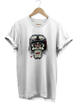 Iskelet Baskılı T-Shirt