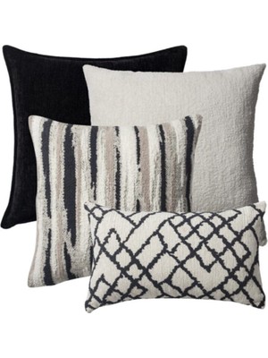 "meis" - Dekoratif Yastık- 4'lü Kombin Set ( Iç Yastık Dahil )