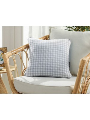 Odesa Dokuma Kırlent Kılıfı 42X42 cm Bebe Mavi