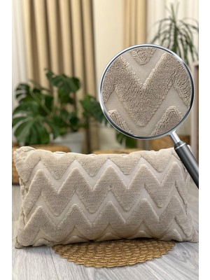 Özel Tasarım Punch (Panç) Kırlent Kılıfı - Bohem Tarzı - Vızon (30X50CM) - Yumuşak Dokulu Kumaş