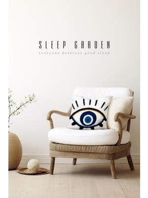 Nazar Boncuğu Punch Kırlent 45X45