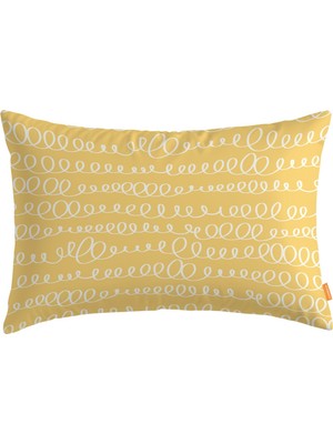 Retro Dikdörtgen Kırlent Kılıf DS12