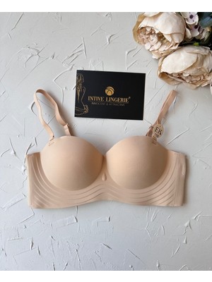 Lady Baby Straplez Kesim Destekli Dikişsiz Balensiz Toparlayıcılı Ithal Iz Yapmaz Sütyen