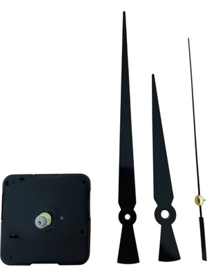 Sessiz 16 mm Askısız Saat Mekanizması, Siyah ve Beyaz Renk Seçenekleriyle Uyum Sağlar