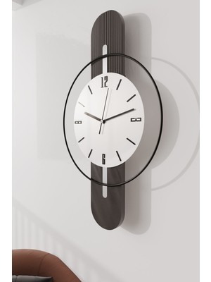 Modern Ahşap Duvar Saati, Şık ve Zarif Tasarım ile Evinizin Dekoruna Uyum Sağlar