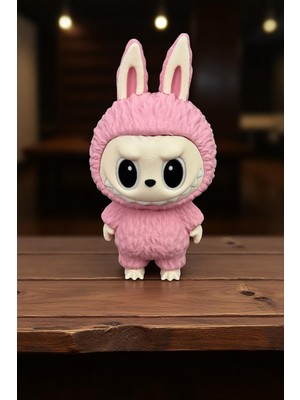 Labubu Figür - Pembe Labubu 13 cm