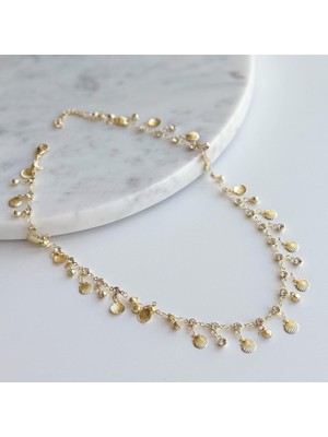 Çelik Sallantılı Midye Kolye