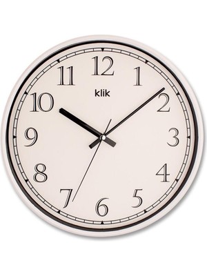 Minimalist Beyaz Duvar Saati, Şık ve Zarif Tasarım