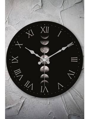 Cam Duvar Saati, Sessiz Mekanizma, 36CM, Şık ve Modern Tasarım