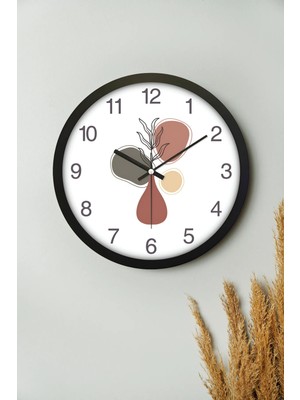 30 cm Şık Cam Duvar Saati, Modern Tasarım ve Akıcı Akrep Saniyeli Detaylarla