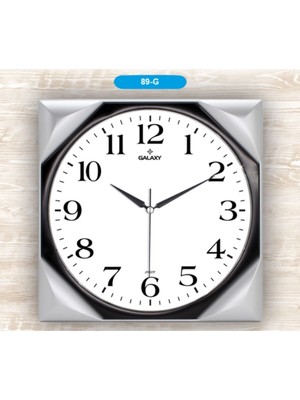 Şık Gri Duvar Saati, Premium, Aynı Gün Kargo, Pil Hediye