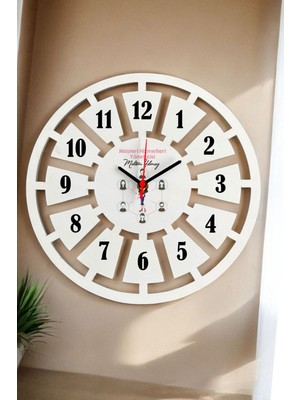 Beyaz 40CM Müşteri Hizmetleri Yöneticisi Duvar Saati, Şık ve Kullanışlı Tasarım