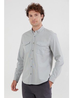 Basic Çift Cepli Gömlek