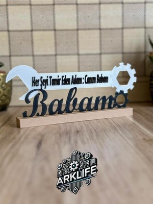 Kişiselleştirilebilir Anahtar Detaylı Dekor, Babalar Gününe Özel Hediyelik